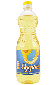 «Oderikha» refined deodorized winterized sunflower oil, Mark P